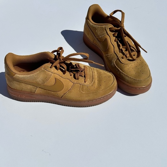 Nike Air Force 1 LV8 (GS) Shoes Big Kids Size 5Y Gum Light Brown Blokecore - Picture 3 of 10